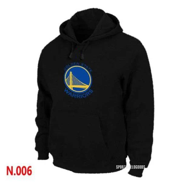 Men's Golden State Warriors Gold Pullover Hoodie - Black