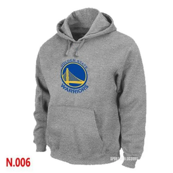 Men's Golden State Warriors Gold Pullover Hoodie - Grey
