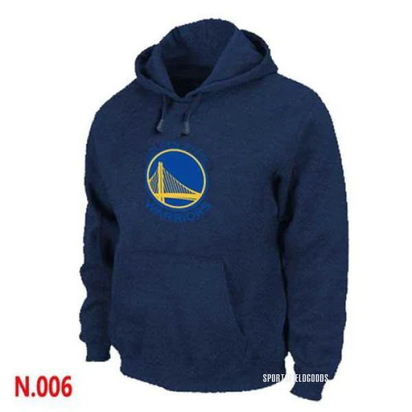 Men's Golden State Warriors Gold Pullover Hoodie - Navy