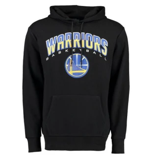 Men's Golden State Warriors Gold UNK Ballout Pullover Hoodie - Black