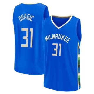Men's Goran Dragic Milwaukee Bucks Royal Fast Break 2022/23 City Edition Jersey
