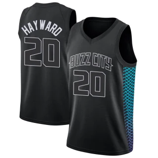 Men's Gordon Hayward Charlotte Hornets Black Swingman Jordan Brand Jersey - City Edition