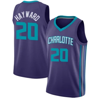 Men's Gordon Hayward Charlotte Hornets Purple Swingman Jordan Brand Jersey - Statement Edition