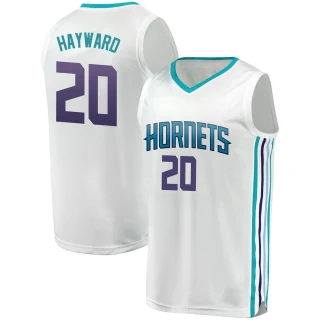 Men's Gordon Hayward Charlotte Hornets White Fast Break Fanatics Brand Jersey - Association Edition