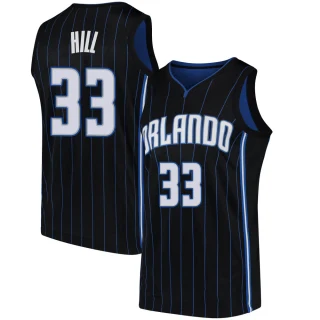 Men's Grant Hill Orlando Magic Black Swingman Jersey - Statement Edition