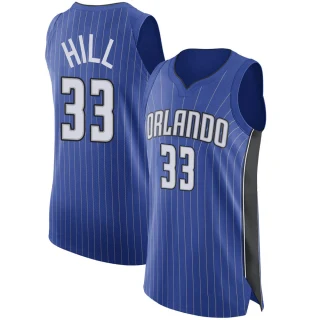Men's Grant Hill Orlando Magic Royal Authentic Jersey - Icon Edition