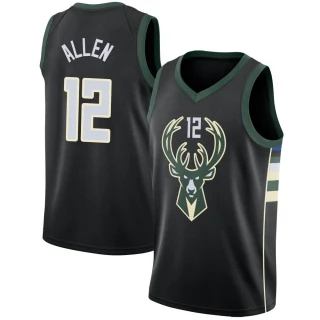 Men's Grayson Allen Milwaukee Bucks Black Swingman Jersey - Statement Edition