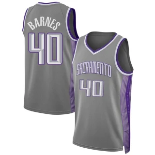 Men's Harrison Barnes Sacramento Kings Anthracite Swingman 2022/23 City Edition Jersey