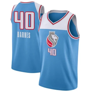 Men's Harrison Barnes Sacramento Kings Blue Swingman Jersey - City Edition