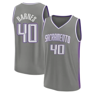 Men's Harrison Barnes Sacramento Kings Gray Fast Break 2022/23 City Edition Jersey