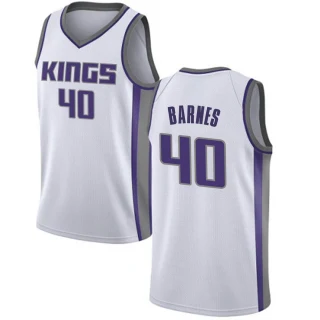 Men's Harrison Barnes Sacramento Kings White Swingman Jersey - Association Edition