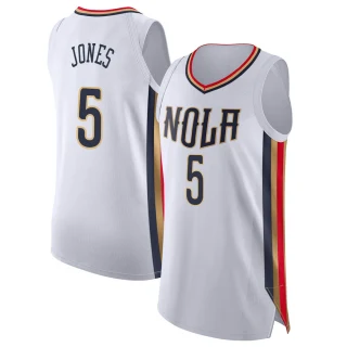 Men's Herbert Jones New Orleans Pelicans White Authentic 2021/22 City Edition Jersey