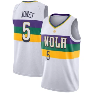 Men's Herbert Jones New Orleans Pelicans White Swingman 2018/19 Jersey - City Edition
