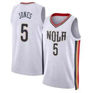 Men's Herbert Jones New Orleans Pelicans White Swingman 2021/22 City Edition Jersey