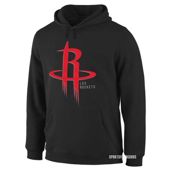 Men's Houston Rockets Black Noches Enebea Pullover Hoodie -