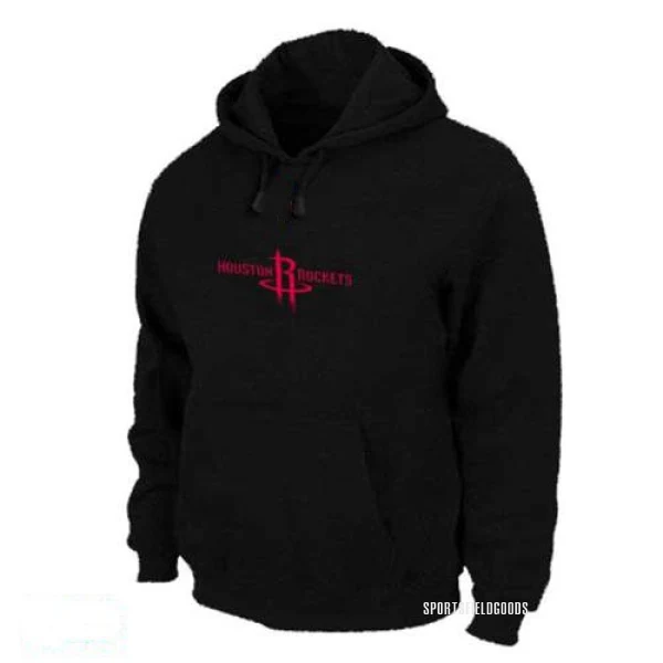 Men's Houston Rockets Black Pullover Hoodie -
