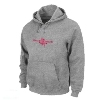 Men's Houston Rockets Grey Pullover Hoodie -