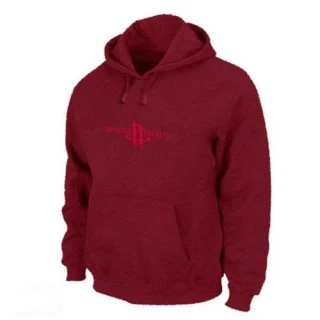 Men's Houston Rockets Red Pullover Hoodie -