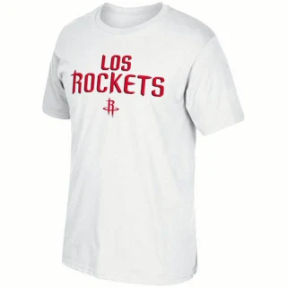 Men's Houston Rockets White Noches Ene-Be-A T-Shirt -