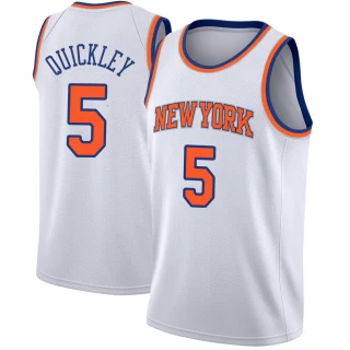 Men's Immanuel Quickley New York Knicks White Swingman Jersey - Association Edition