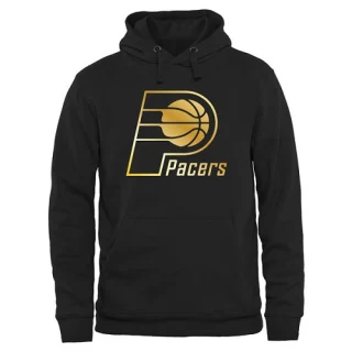 Men's Indiana Pacers Gold Collection Pullover Hoodie - Black