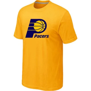 Men's Indiana Pacers Yellow Big & Tall Primary Logo T-Shirt -