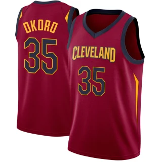 Men's Isaac Okoro Cleveland Cavaliers Swingman Maroon Jersey - Icon Edition