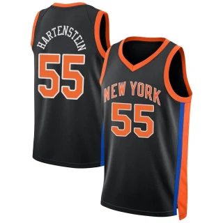 Men's Isaiah Hartenstein New York Knicks Black Swingman 2022/23 City Edition Jersey