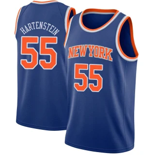 Men's Isaiah Hartenstein New York Knicks Blue Swingman Jersey - Icon Edition