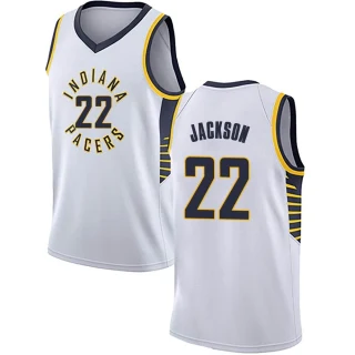 Men's Isaiah Jackson Indiana Pacers White Swingman Jersey - Association Edition