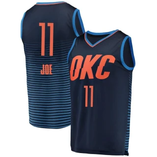 Men's Isaiah Joe Oklahoma City Thunder Navy Fast Break Replica Jersey - Statement Edition