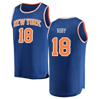 Men's Isaiah Roby New York Knicks Blue Fast Break Jersey - Icon Edition