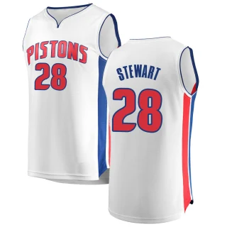 Men's Isaiah Stewart Detroit Pistons White Fast Break Jersey - Association Edition