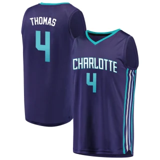 Men's Isaiah Thomas Charlotte Hornets Purple Fast Break Fanatics Brand Jersey - Statement Edition