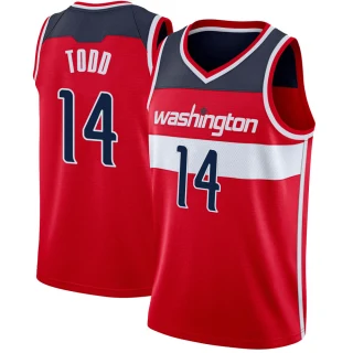 Men's Isaiah Todd Washington Wizards Red Swingman Jersey - Icon Edition