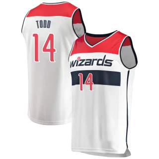 Men's Isaiah Todd Washington Wizards White Fast Break Jersey - Association Edition