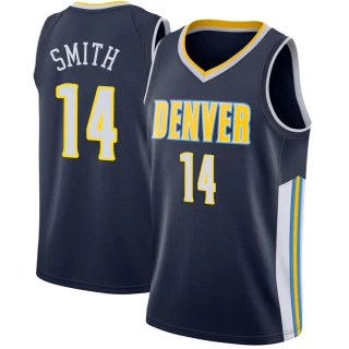 Men's Ish Smith Denver Nuggets Navy Swingman Jersey - Icon Edition