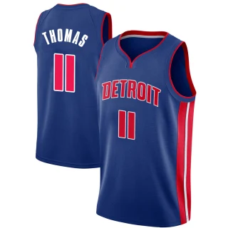 Men's Isiah Thomas Detroit Pistons Blue Swingman Jersey - Icon Edition