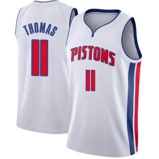 Men's Isiah Thomas Detroit Pistons White Swingman Jersey - Association Edition