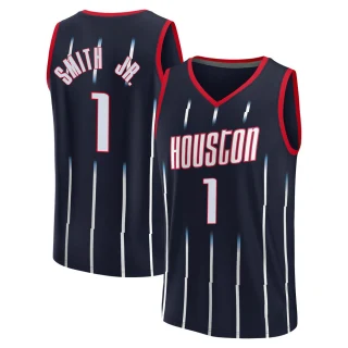 Men's Jabari Smith Jr. Houston Rockets Navy Fast Break 2021/22 Replica City Edition Jersey