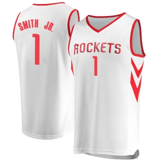 Men's Jabari Smith Jr. Houston Rockets White Fast Break Jersey - Association Edition