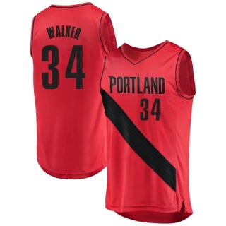 Men's Jabari Walker Portland Trail Blazers Red Fast Break Jersey - Statement Edition