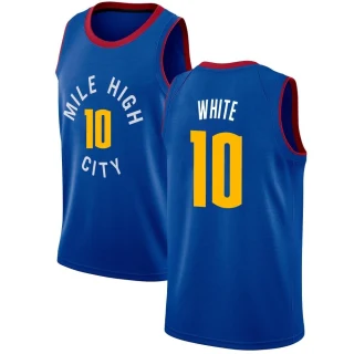 Men's Jack White Denver Nuggets Blue Swingman Jersey - Statement Edition