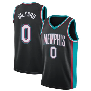 Men's Jacob Gilyard Memphis Grizzlies Black Swingman 2020/21 Hardwood Classics Jersey
