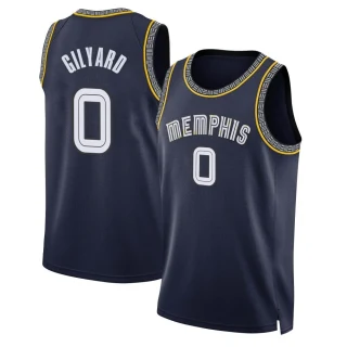 Men's Jacob Gilyard Memphis Grizzlies Navy Swingman 2021/22 City Edition Jersey