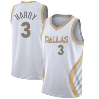 Men's Jaden Hardy Dallas Mavericks White Swingman 2020/21 Jersey - City Edition