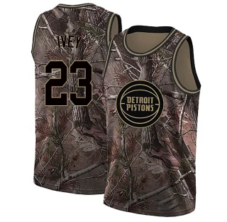 Men's Jaden Ivey Detroit Pistons Camo Swingman Realtree Collection Jersey