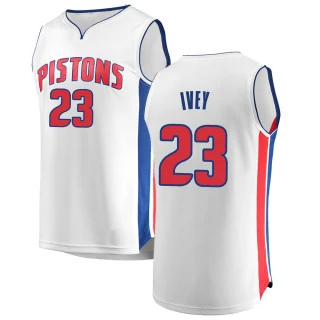 Men's Jaden Ivey Detroit Pistons White Fast Break Jersey - Association Edition