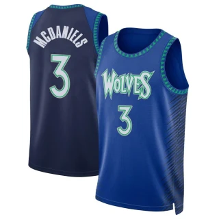 Men's Jaden McDaniels Minnesota Timberwolves Blue Swingman 2021/22 City Edition Jersey