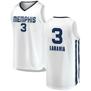 Men's Jake LaRavia Memphis Grizzlies White Swingman 2018/19 Jersey - Association Edition